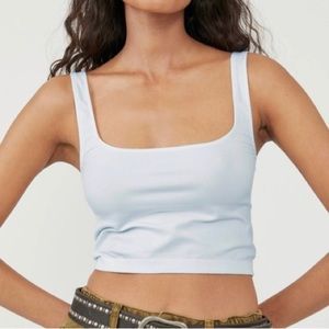 Free People Scoop Neck Crop Tank